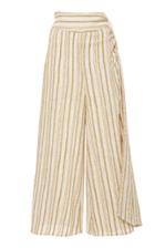 Rosie Assoulin Draped Striped Cotton-blend Voile Culottes