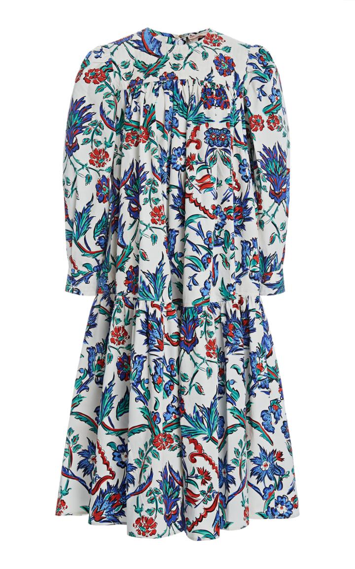 Moda Operandi Tory Burch Printed Crewneck Dress