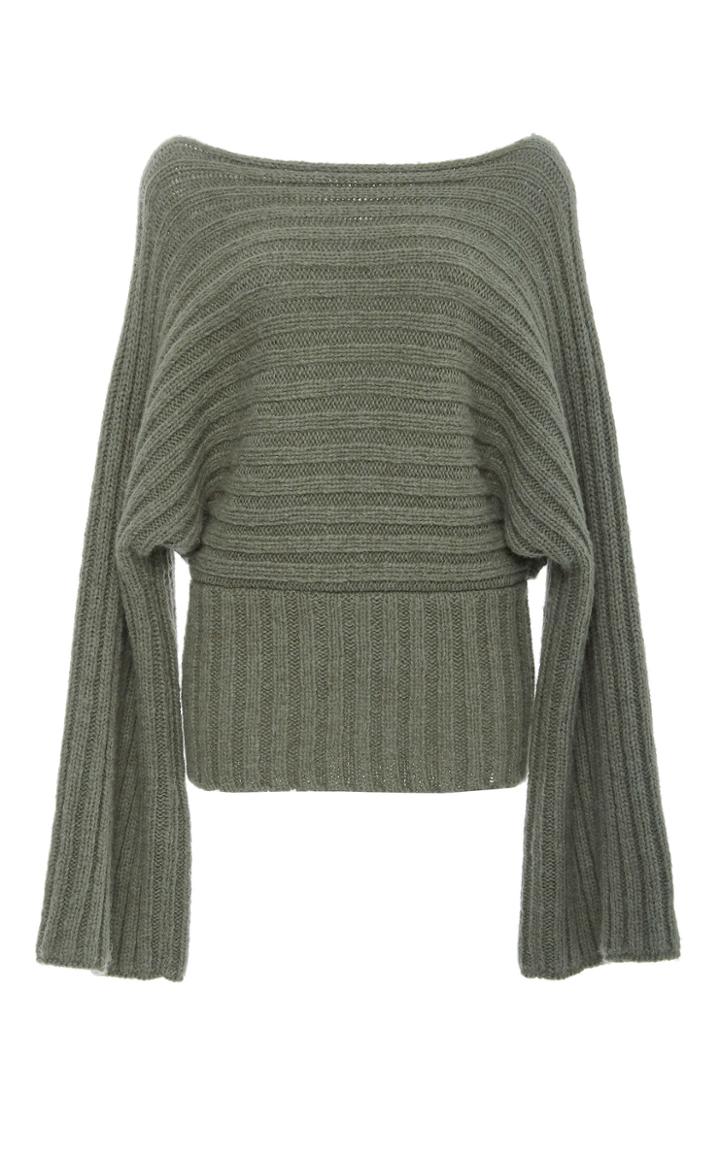 Rosetta Getty Ribbed Blouson Pullover