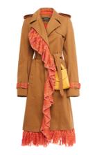 Georgine Karlie Embroidered Ruffle Coat