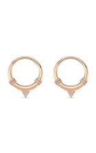 Melis Goral Luna 14k Yellow Gold Diamond Hoop Earrings