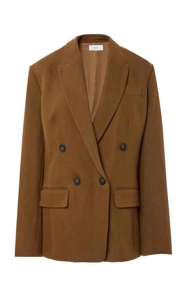 Vince Double-breasted Cady Blazer