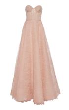 Reem Acra Techno Lace Ballgown