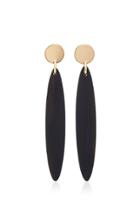 Sophie Monet The Navona Gold-plated Ebony And Wood Earrings