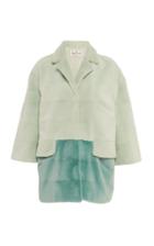 J. Mendel Dyed Bi-color Sheared Mink Jacket