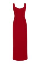 Emilia Wickstead Juditella Wool Crepe Sheath Dress