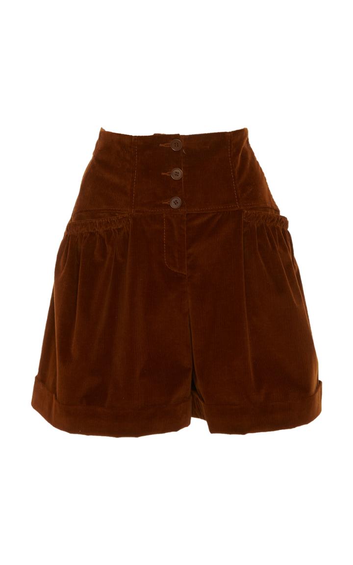 Alberta Ferretti High Waisted Shorts