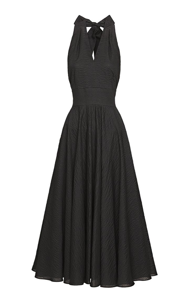 Moda Operandi Lilli Jahilo Cannes Cotton Halterneck Dress With Side Pockets Size: 36