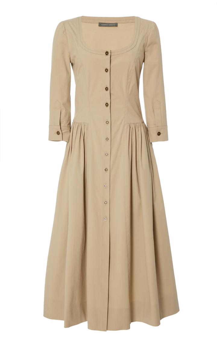 Alberta Ferretti Button Front Dress
