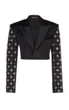 David Koma Virgin Wool Embroidered Blazer