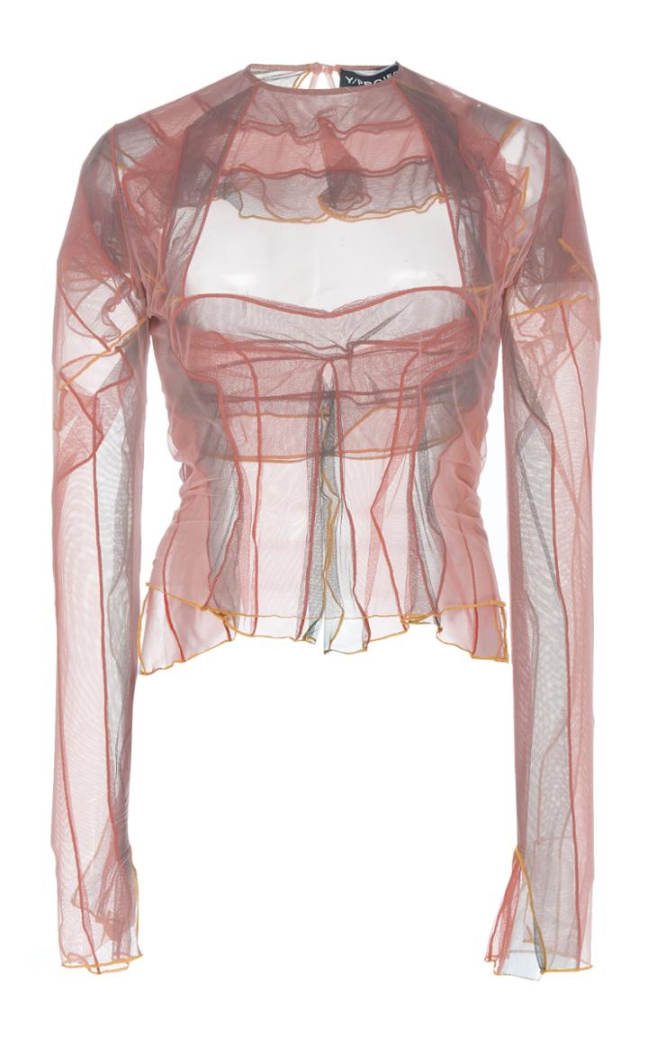 Moda Operandi Y/project Draped Tulle Top Size: 36