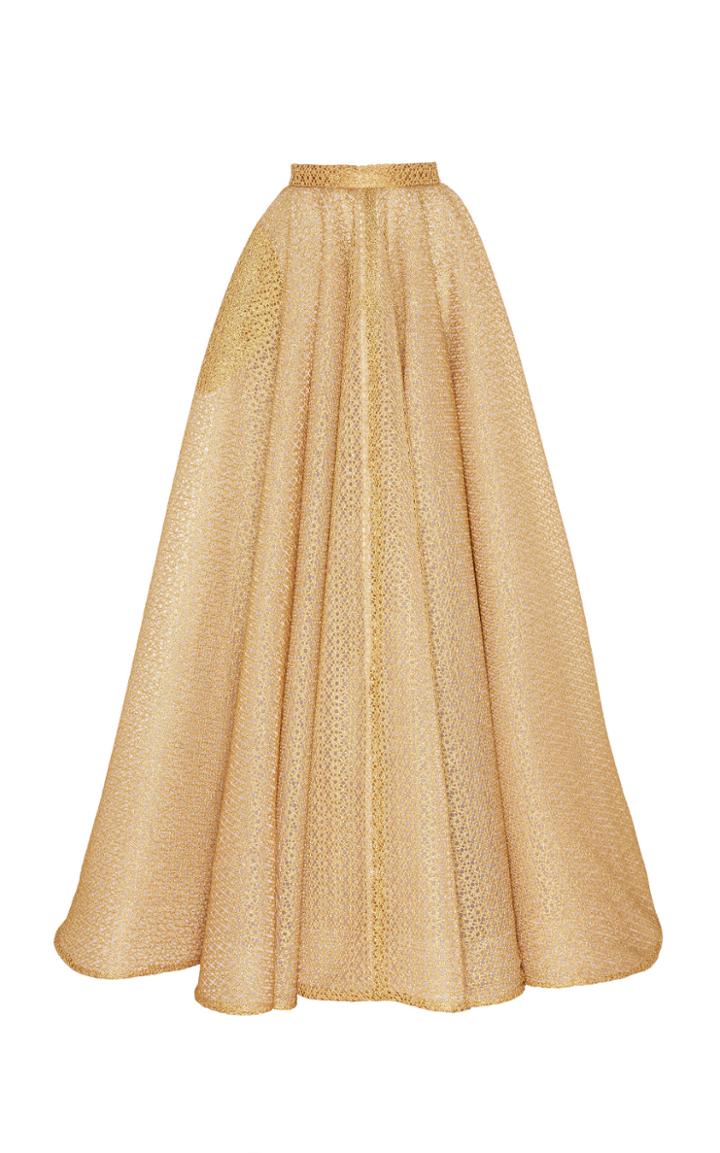 Christian Siriano Filigree A-line Ball Skirt