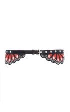 Red Valentino Bikered Butterfly-effect Calfskin Leather Belt