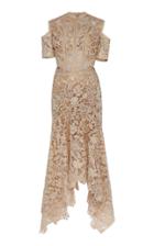 Moda Operandi Costarellos Guipure Lace Cut-out Handkerchief Dress Size: 34