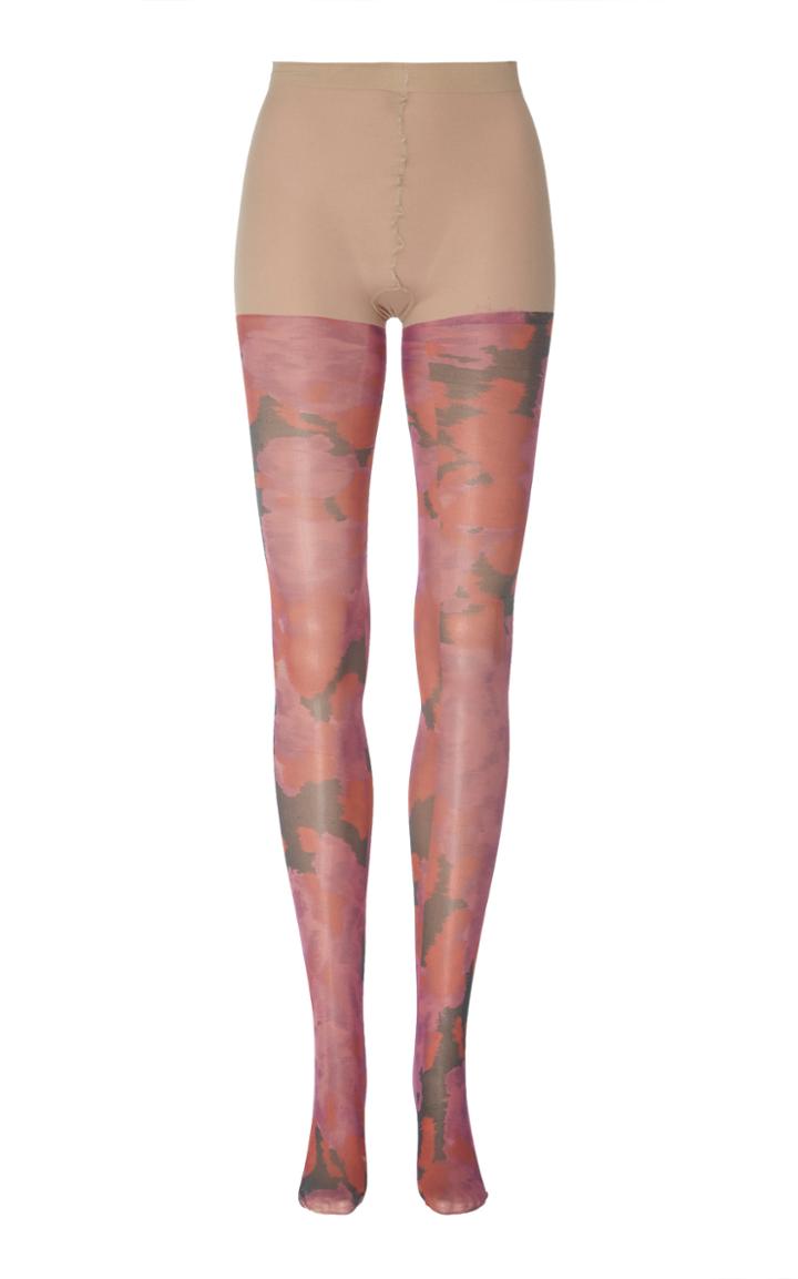 Richard Quinn Washed Camo Sheer Tights