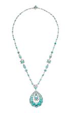 David Morris One Of A Kind Paraiba Tourmaline Neckalce