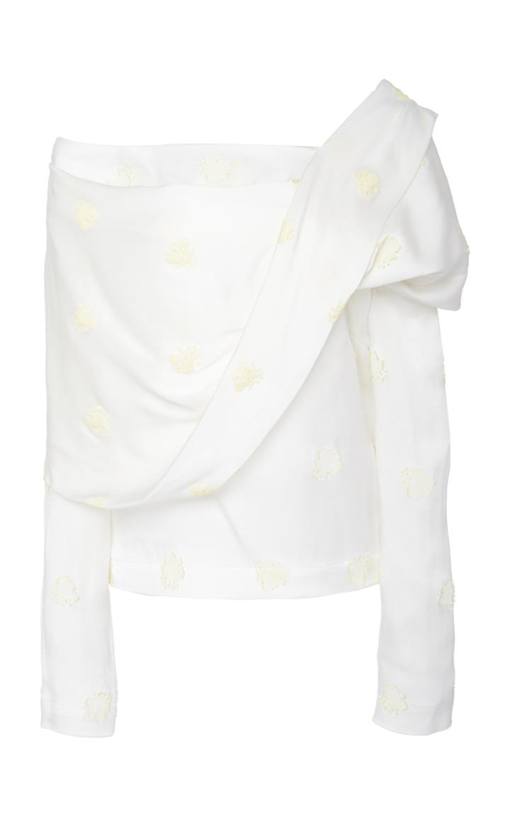 Hellessy Streisand Draped Printed Top