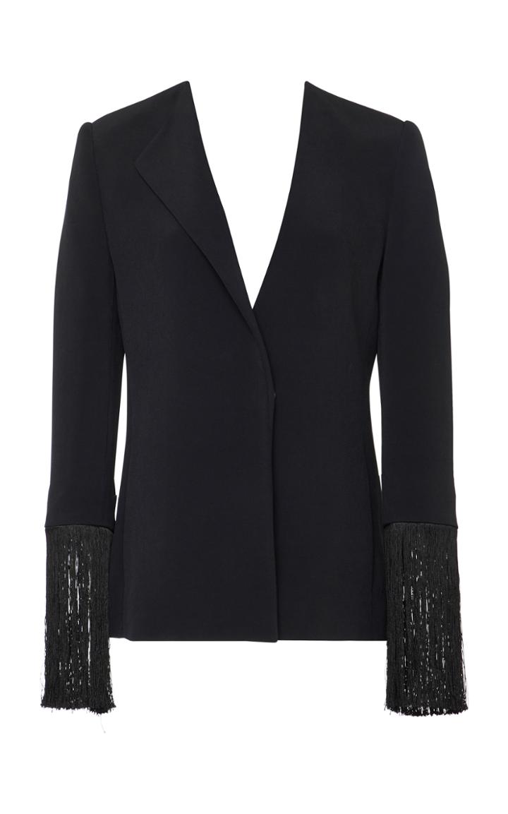 Cushnie Et Ochs Damia Tailored Fringe Jacket