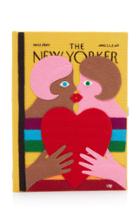 Moda Operandi Olympia Le-tan The New Yorker Love Embroidered Canvas Clutch