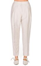 Moda Operandi Agnona Straight-leg Linen-blend Pant