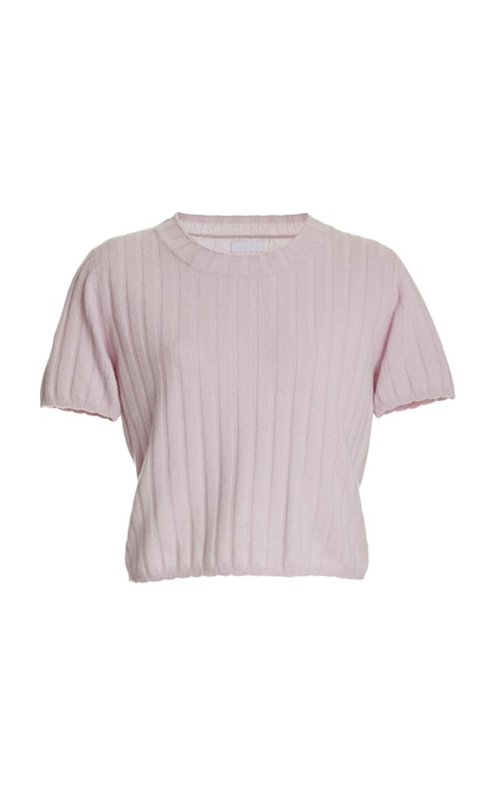 Sablyn Ethan Cropped Cashmere T-shirt