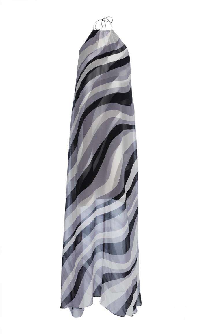 Jeffrey Dodd Draped Halter Maxi Dress