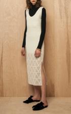 Pepa Pombo Sleeveless Textured Midi Dress