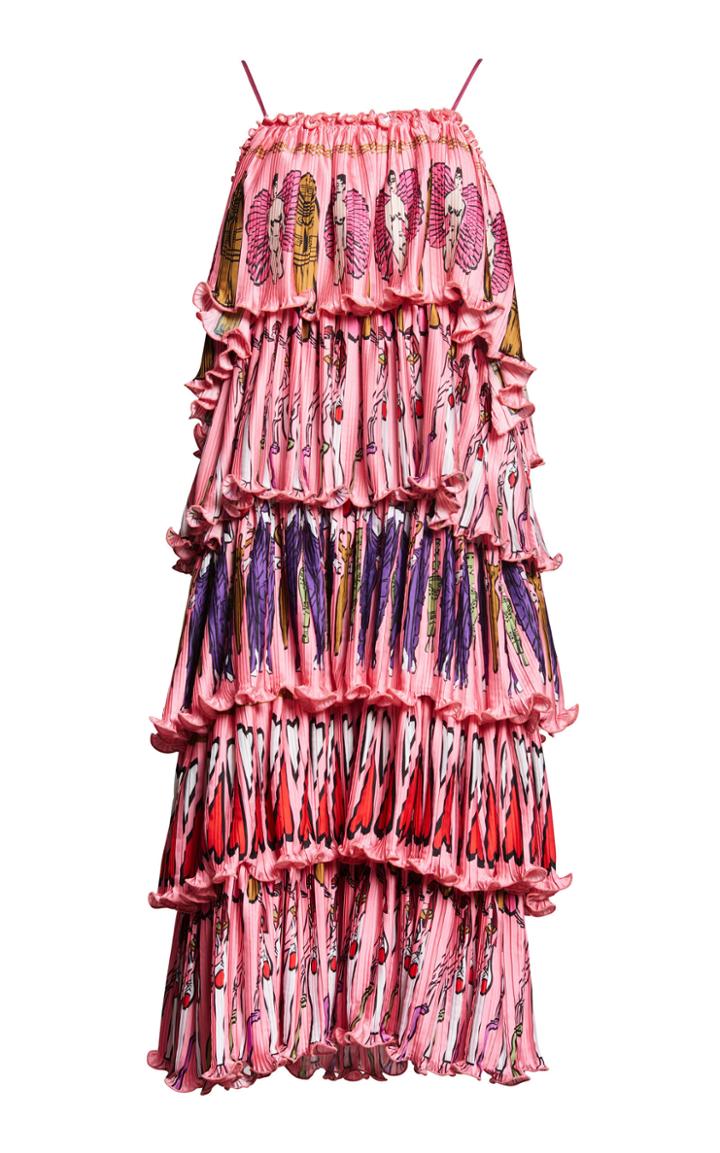 Romance Was Born Fortuny Goddess Column Dress