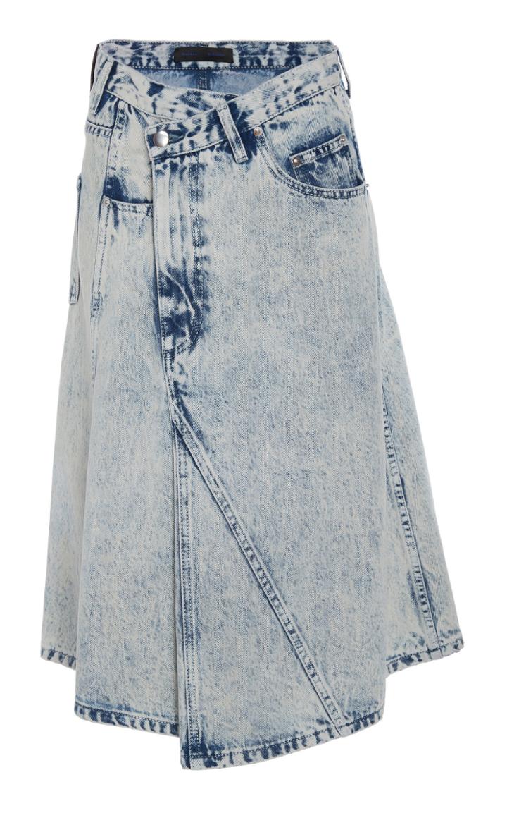 Proenza Schouler Asymmetrical Rigid Denim Skirt