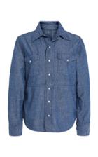 B Sides Cotton-chambray Shirt Size: Xs