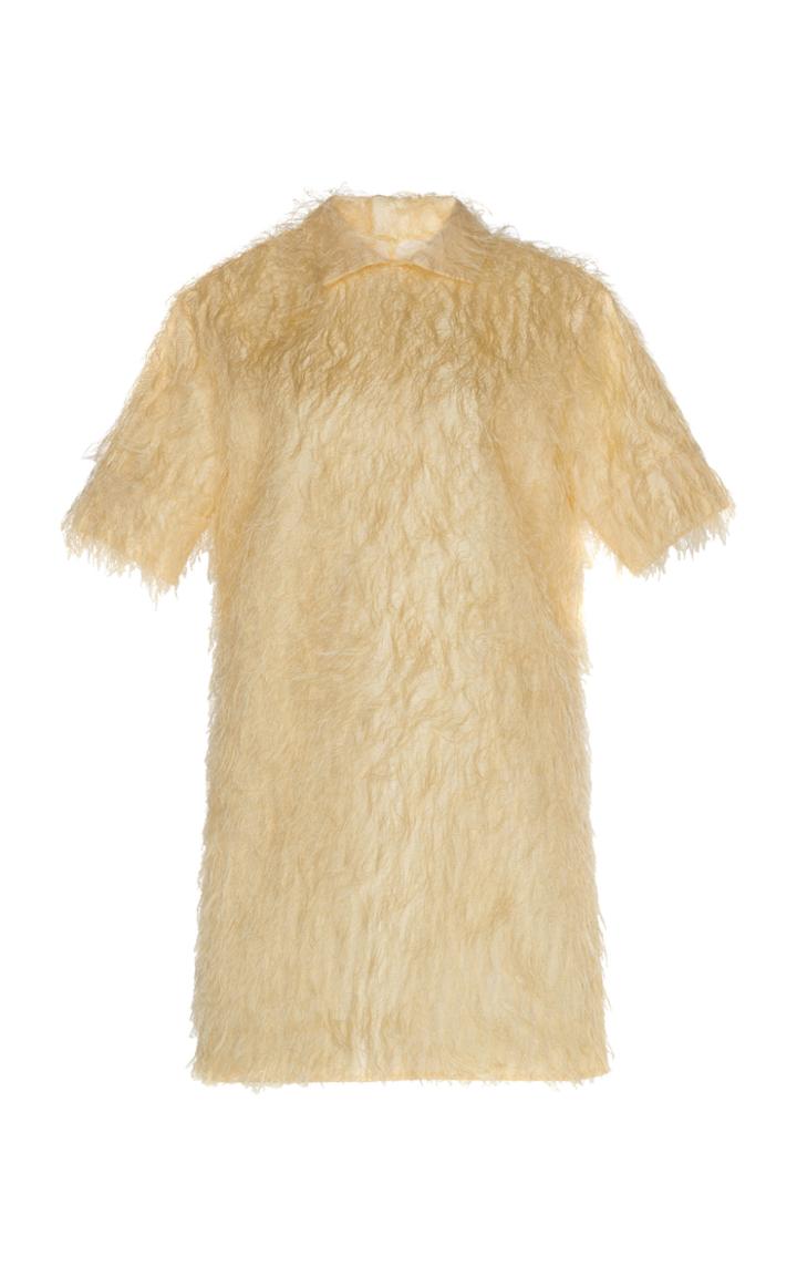 Jil Sander Fuzzy Silk-blend Top