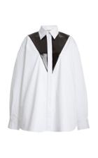Moda Operandi Christopher Kane Bonded Jersey Cotton Bib Shirt