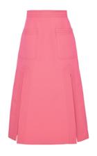 Moda Operandi Martin Grant Slit Linen-blend Skirt Size: 34