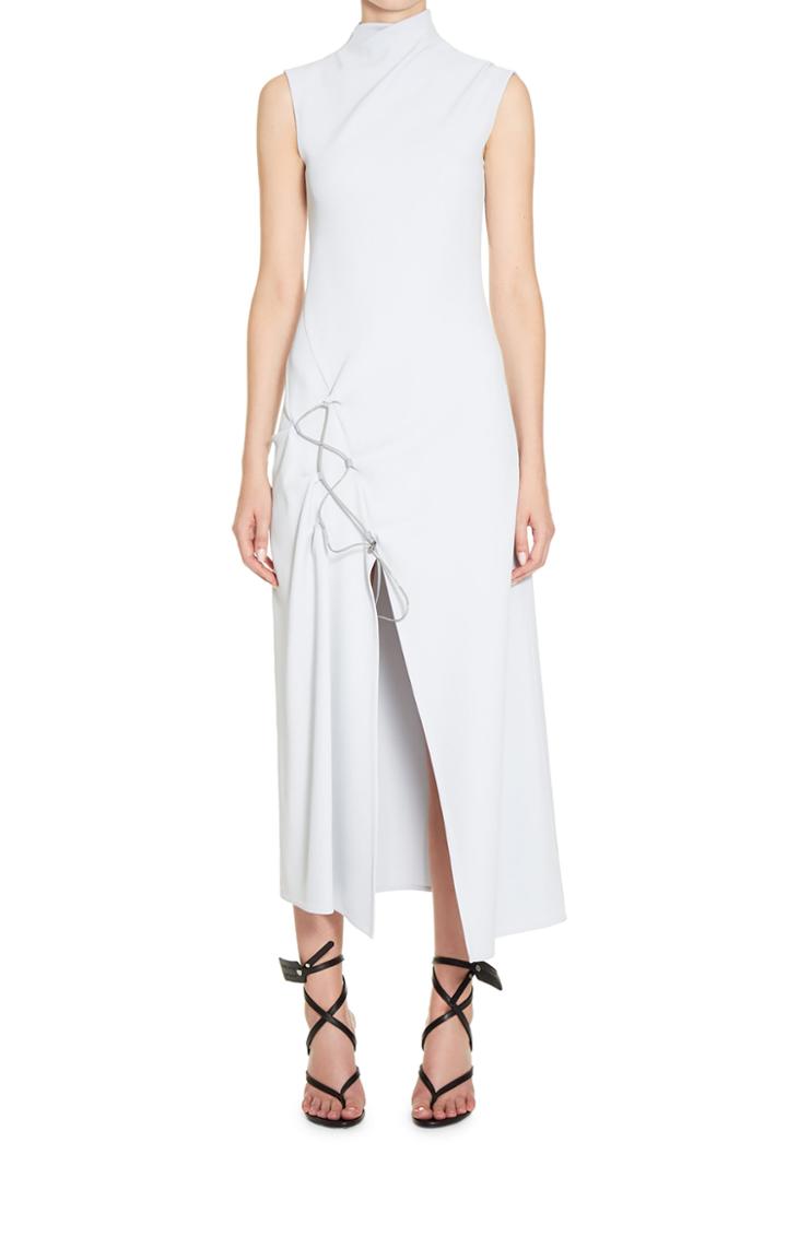Moda Operandi Off-white C/o Virgil Abloh Dna Spiral Split Maxi Dress Size: 36