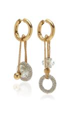 Demarson Apollo Crystal-embellished 12k Gold-plated Earrings