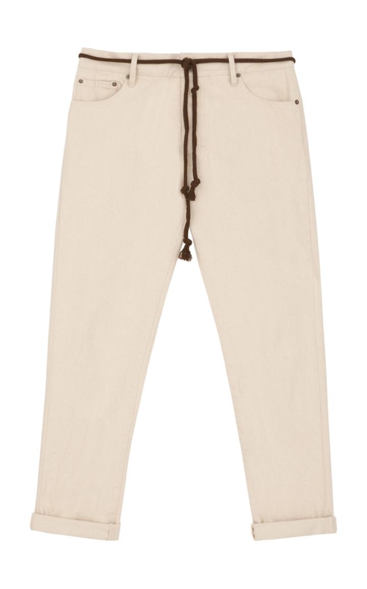 Nanushka Ilya Belted Slim-fit Jeans