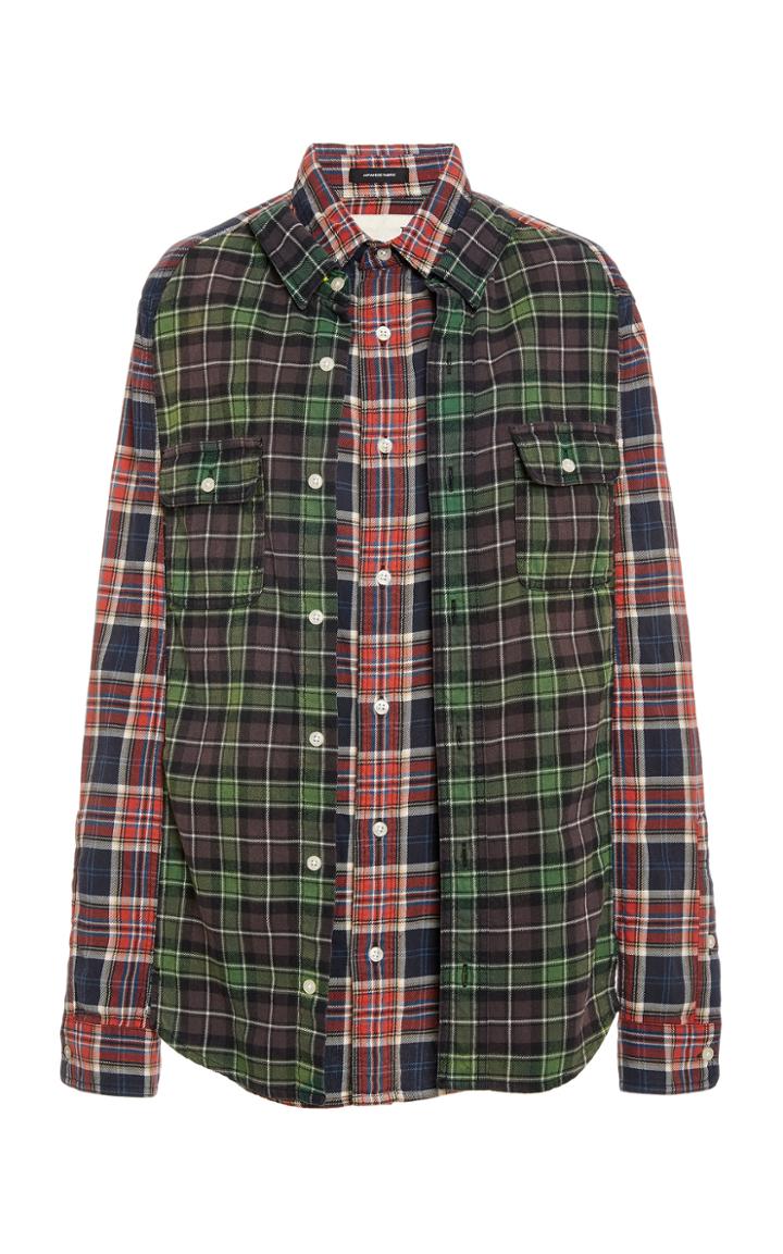 R13 Double Check Print Shirt