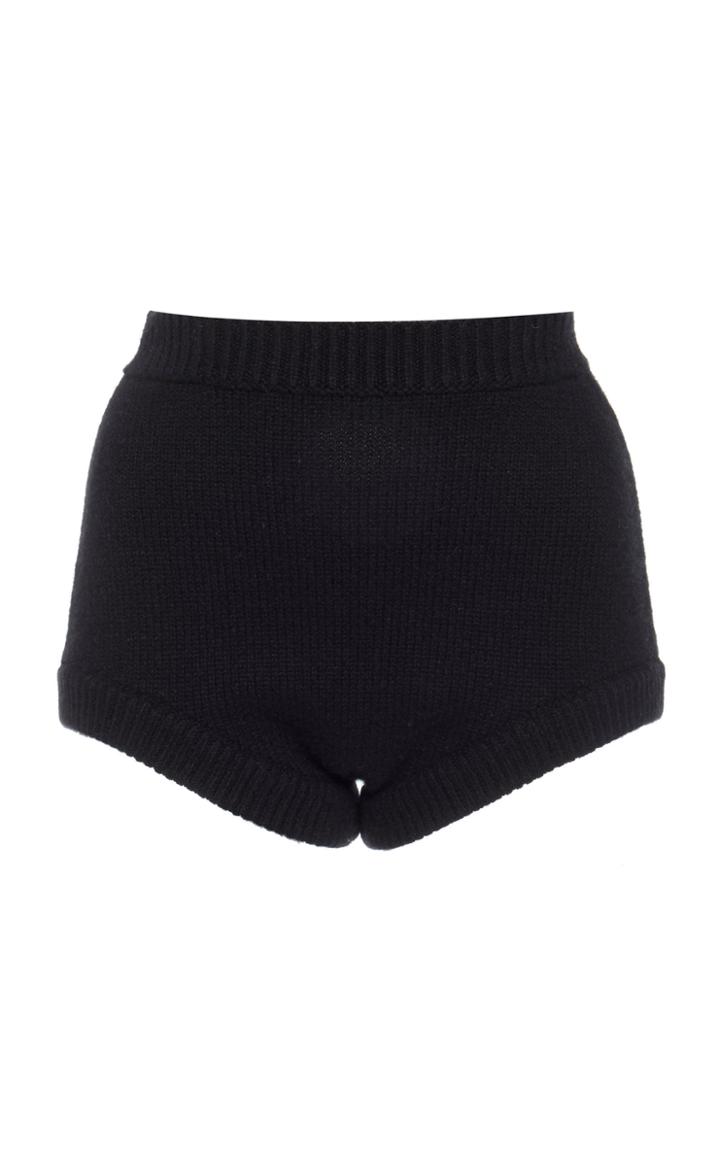 Khaite Randy Cashmere Knit Mini Shorts