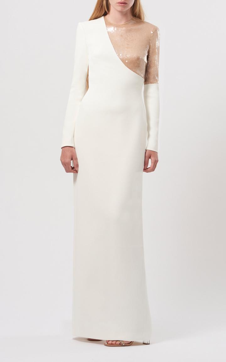 Moda Operandi David Koma Sequin-inset Crepe Gown
