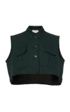 Carven Sleeveless Quilted Jacket