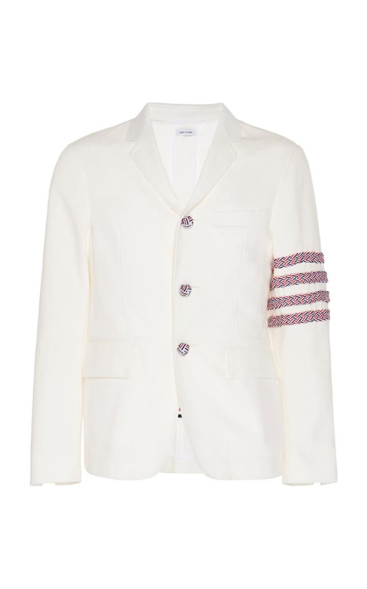 Thom Browne Denim Unconstructed Classic Blazer
