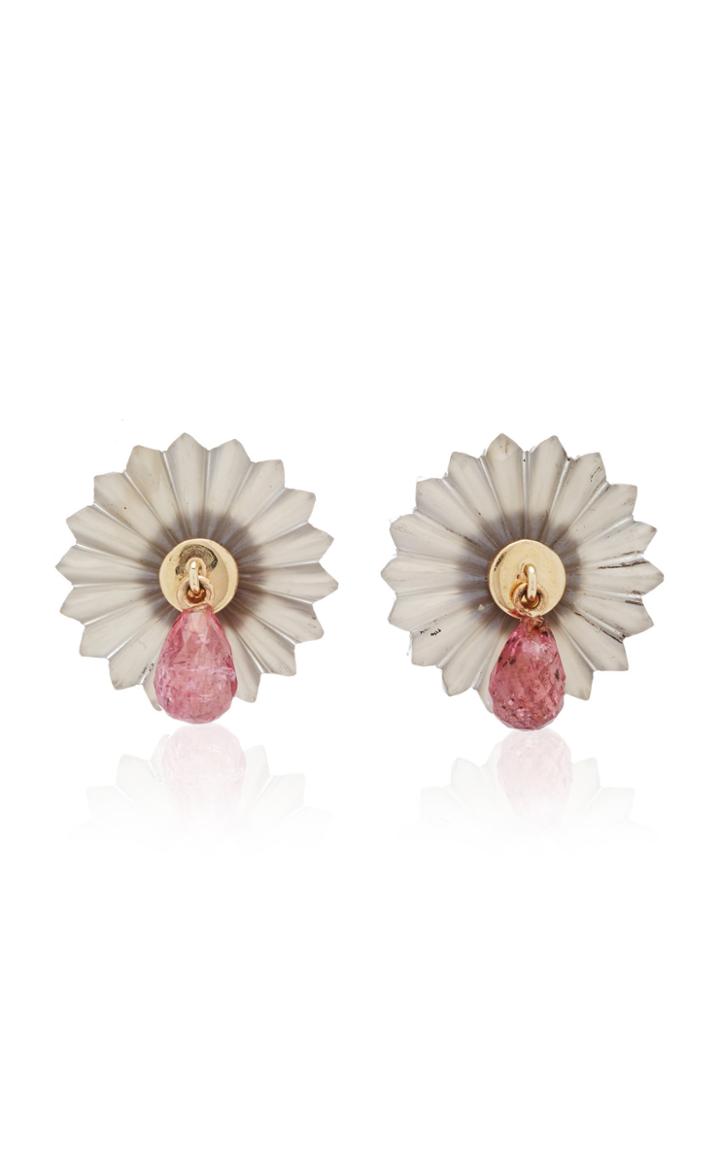 Alice Cicolini Summer Snow Tourmaline Drop Studs