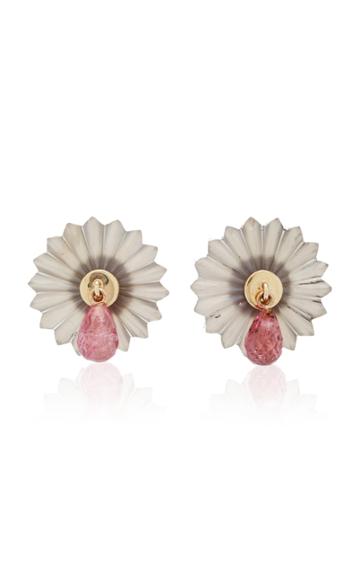 Alice Cicolini Summer Snow Tourmaline Drop Studs