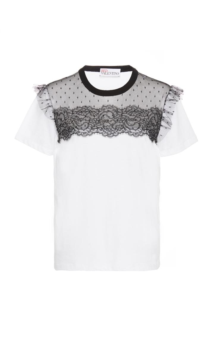 Red Valentino Point D'esprit T-shirt