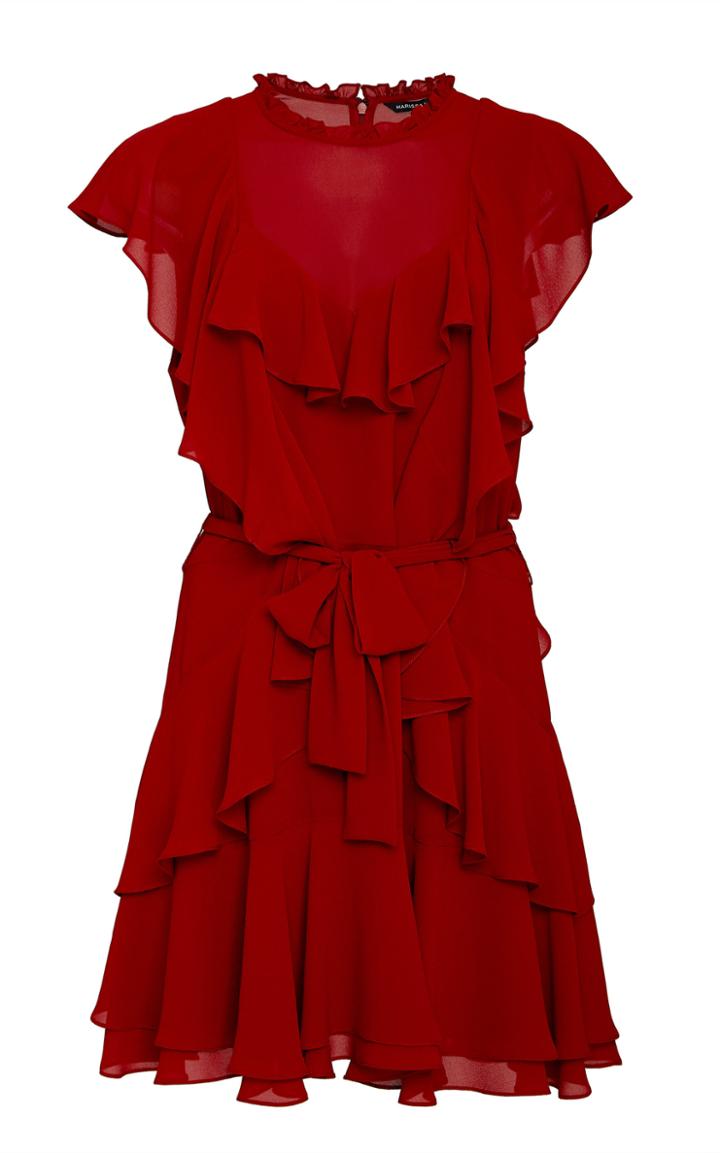 Marissa Webb Sully Layered Crepe Mini Dress