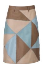 Moda Operandi Dodo Bar Or Yani Patchwork Leather Midi Skirt