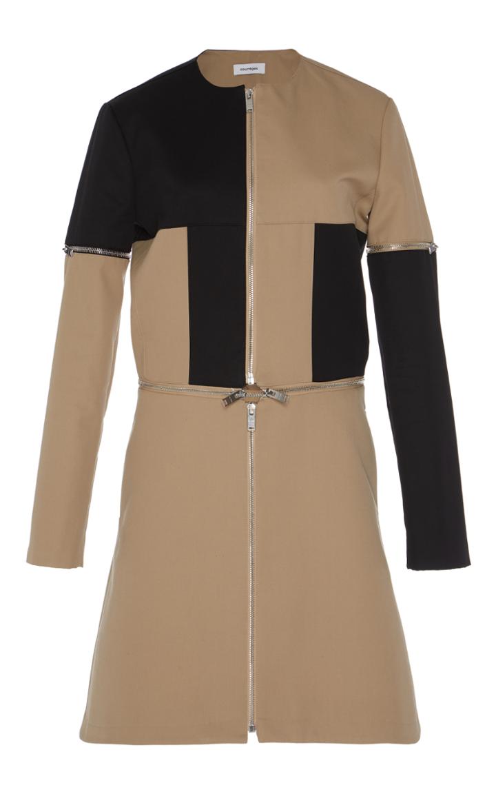 Courrges Multi Zip Color Block Dress