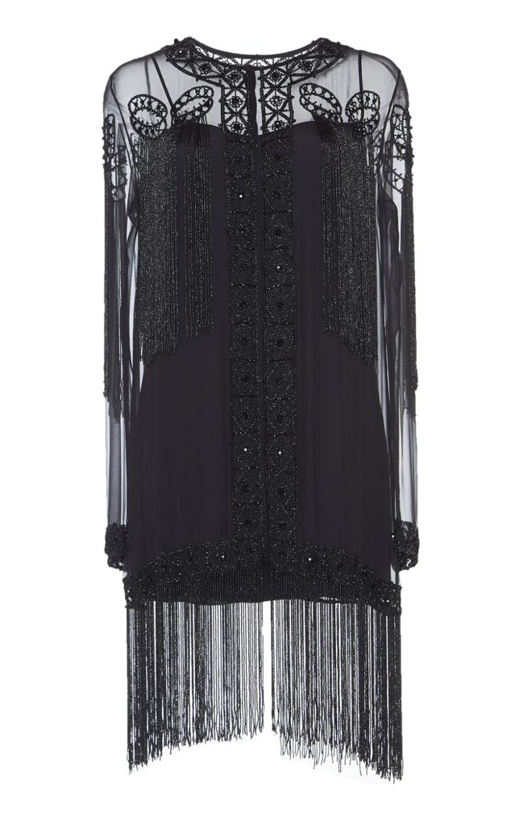 Alberta Ferretti Chiffon Embellished Dress