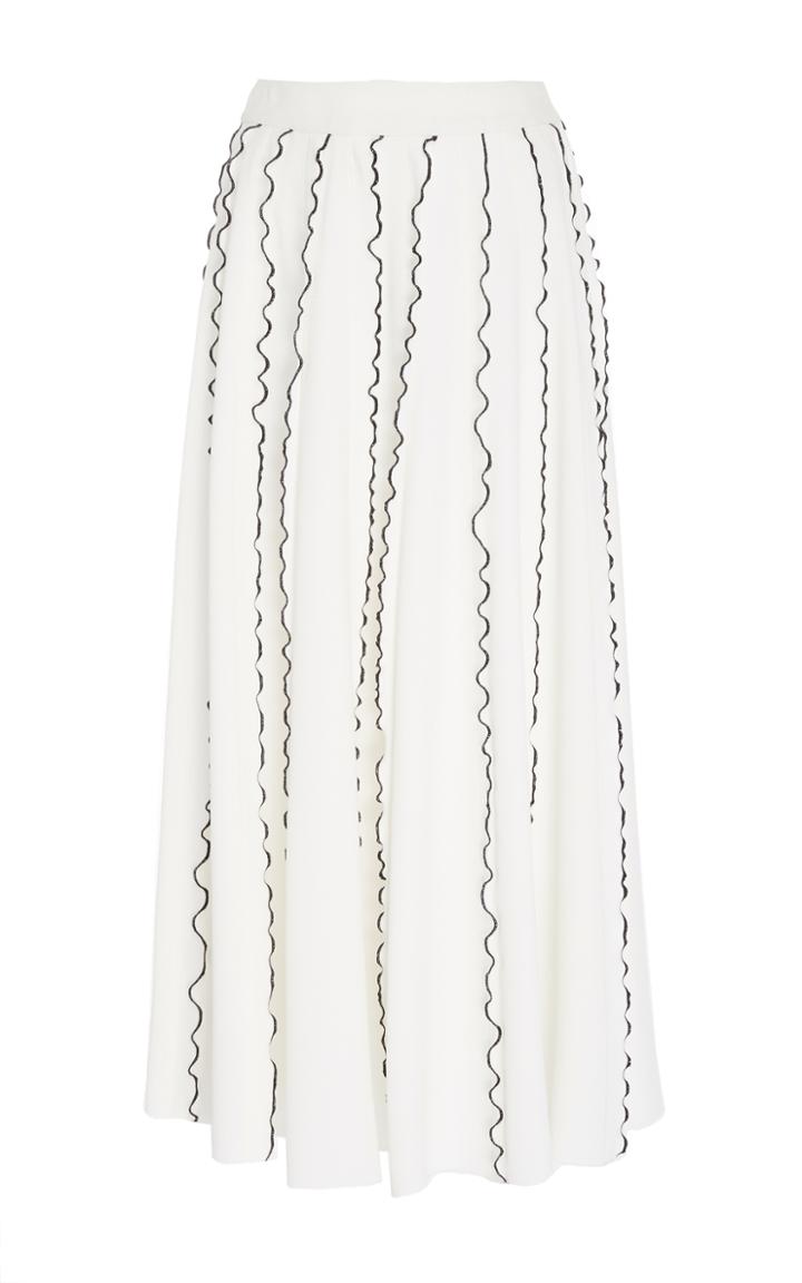 Derek Lam Contrast Ruffle Skirt