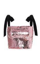 Rachel Gilbert Addie Velvet-trimmed Sequined Top